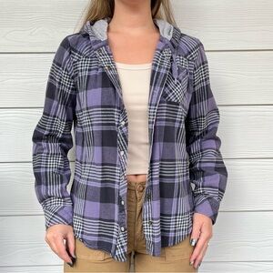 Carhartt Purple and Black Plaid Jacket